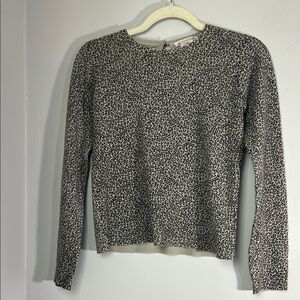 Bonpoint 100% cashmere leopard print sweater